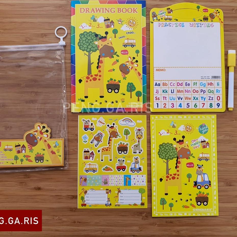 

[XoH ㊑] Kado Ultah / Souvenir / 5 in 1 Zip Lock Pocket Stationery Set //Asli murah