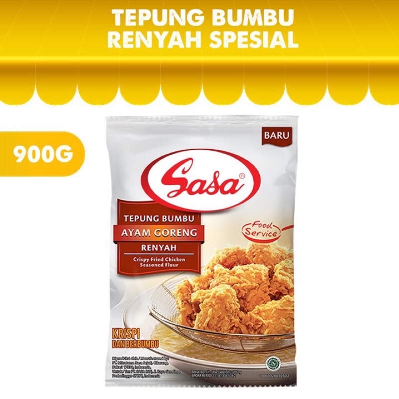 

SASA TEPUNG BUMBU AYAM GORENG CRISPY 900gram