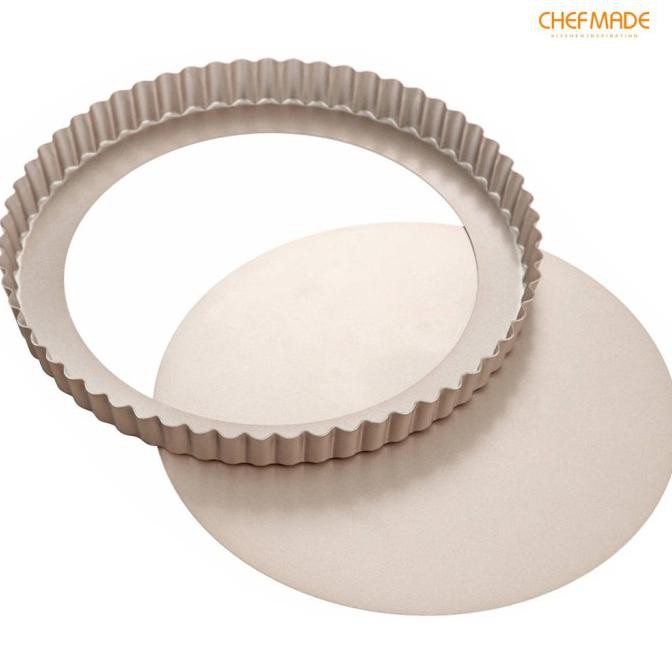 

Chefmade Wk9063 Pie Quiche Round 9,5 Inch Pan Removable Bottom Ready Stok