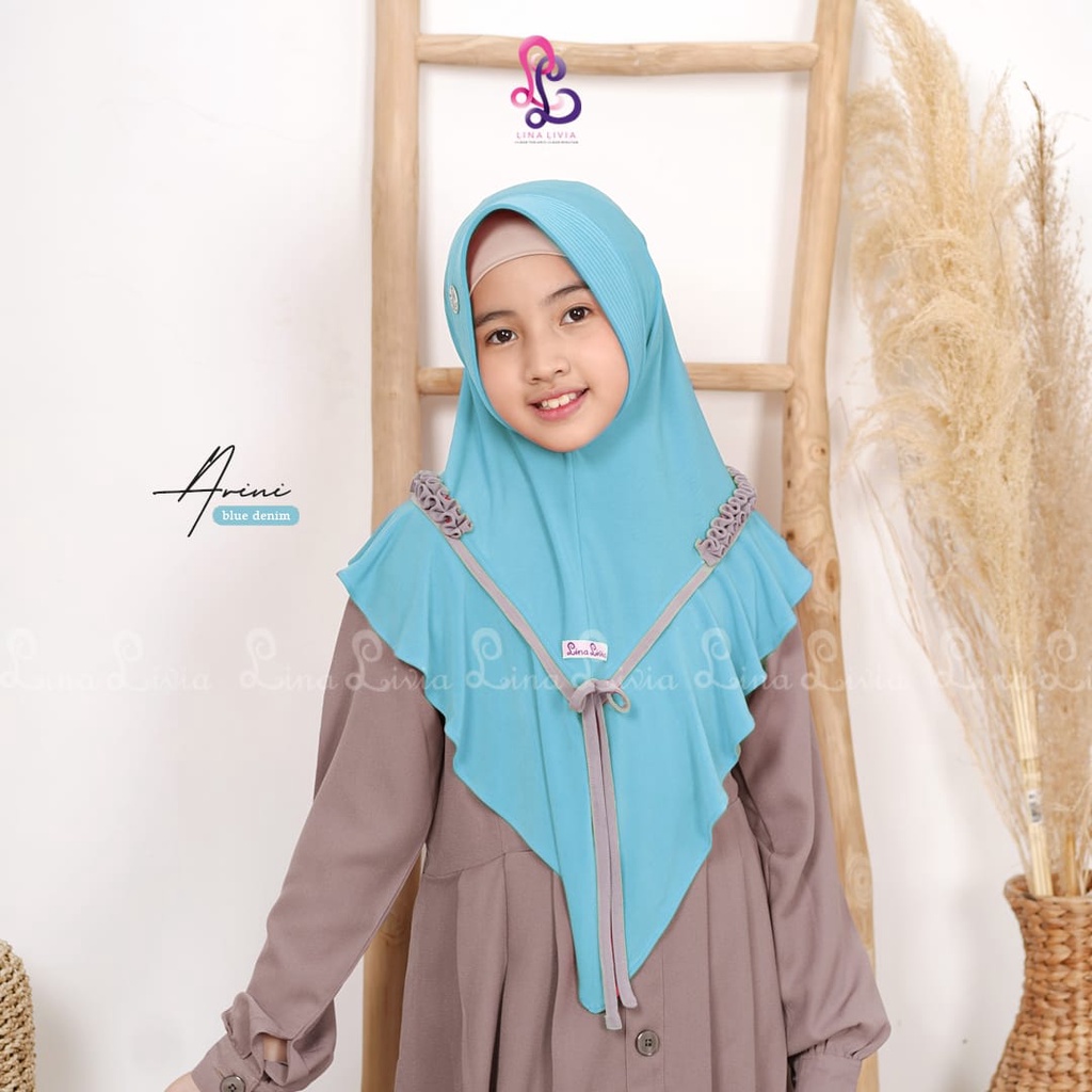 (COD) PROMO Arini by LinaLivia Hijab ORI - Bahan Jersey High Twist - Harga Reseller