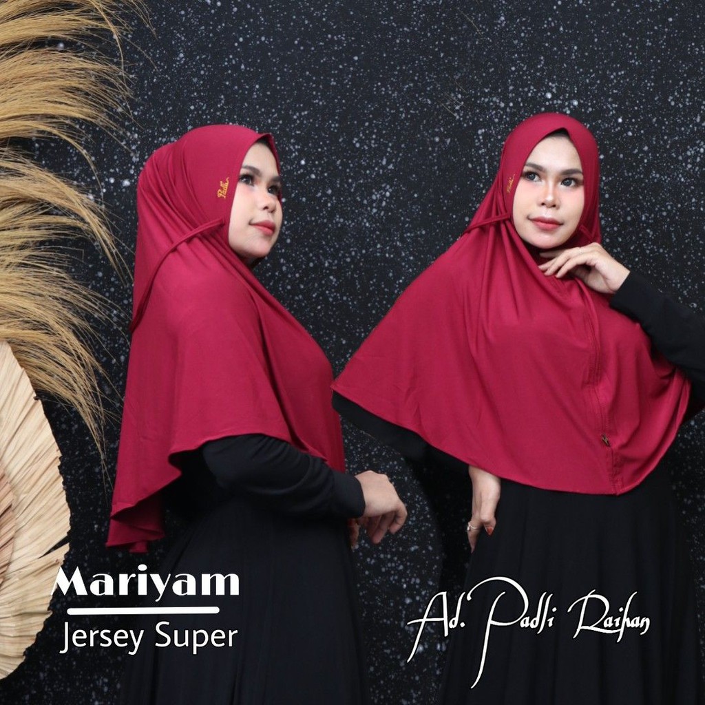 PADLI Jilbab Bergo Mariam Jersey Super