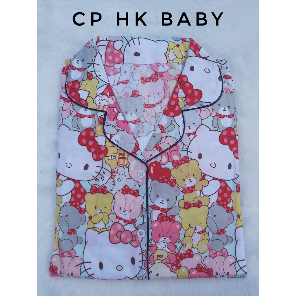 BJ - PIYAMA CP WANITA KARAKTER - Motif Karakter Kartun - Baju Tidur Wanita Murah Lengan Pendek-HK Baby