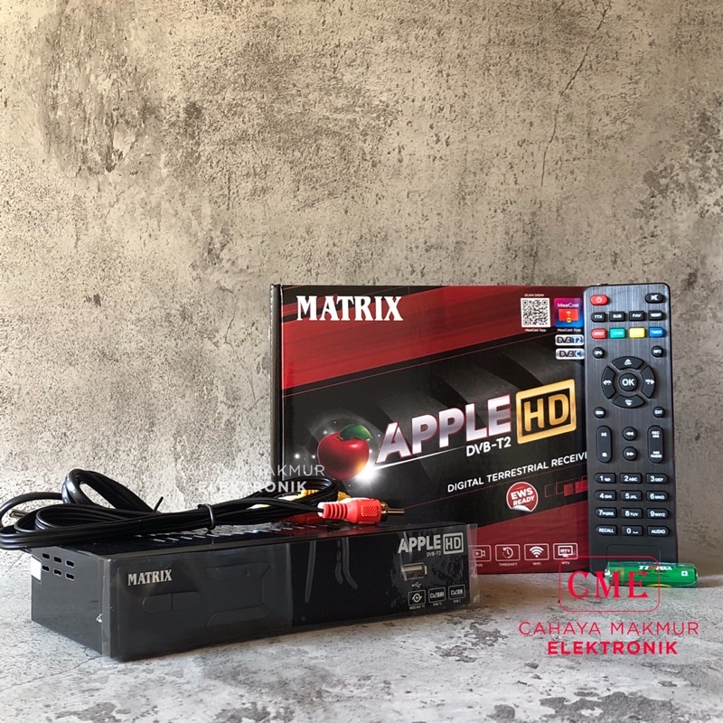 Set Top Box DVBT2 Matrix Apple Garuda Digital Antena UHF DVBT2  TV HD