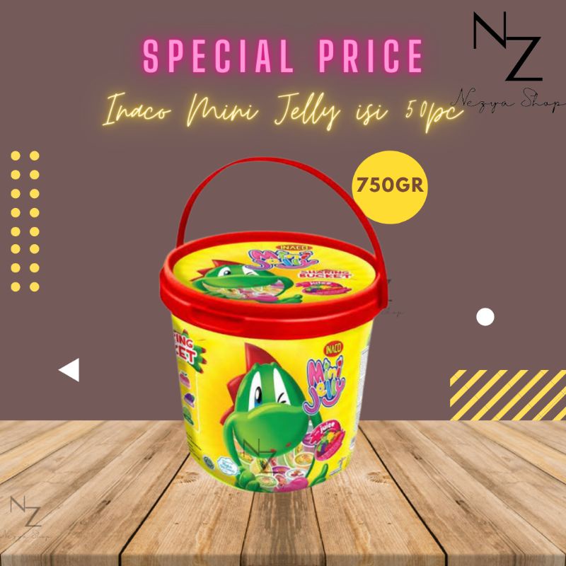 

Inaco mini jelly isi 50pc kemasan ember bucket