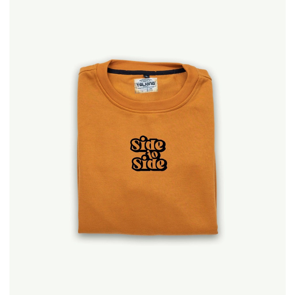 Talking Suiter Crewneck Pria Wanita Oversize Kuning SID TO SID