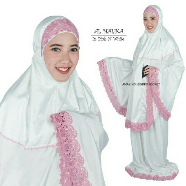 Mukena silky semi sutra Al-Malika