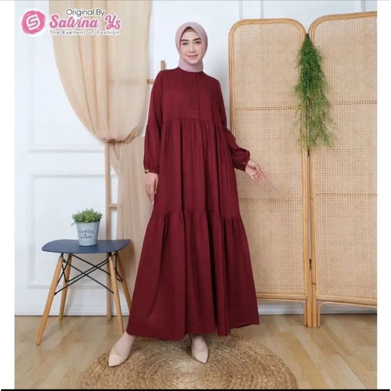 Gamis salvina original Rayon uniqlo