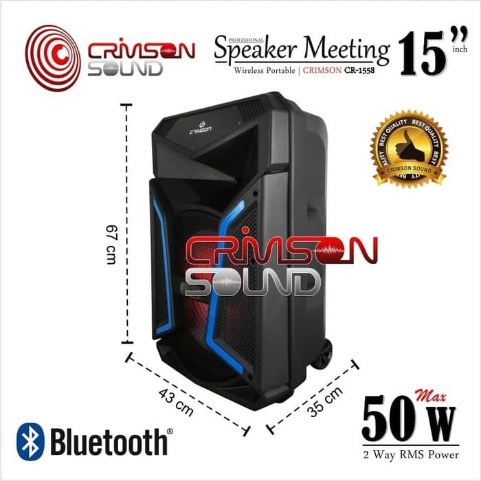 CRIMSON CR 1558 SPEAKER AKTIF 15 INCH PORTABLE