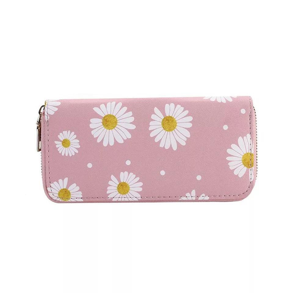 DOMPET WANITA PANJANG MOTIF BUNGA DAISY / DOMPET PANJANG WANITA