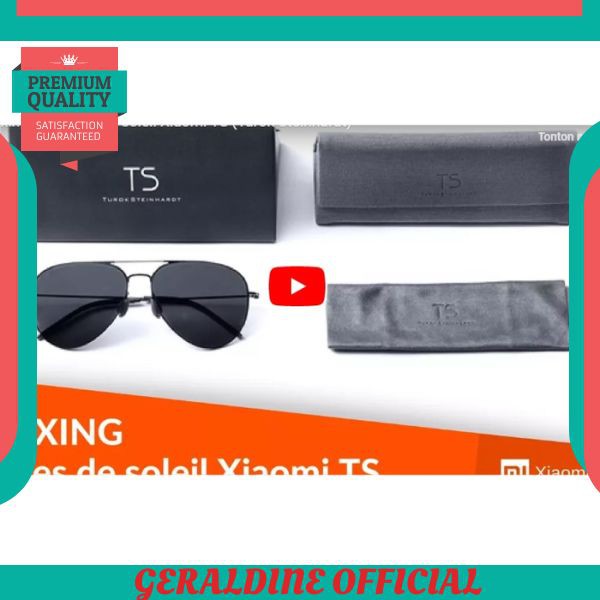 TERBARU Kacamata Hitam Anti Silau XIAOMI TS Turok Steinhardt Nylon Polarized - Hitam