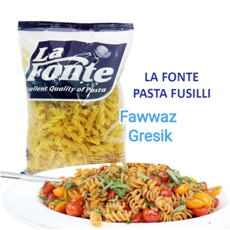 LA Fonte Pasta Macaroni Fusilli 500gr NO 202 / Lafonte MAKARONI SPIRAL PASTA 500 gram