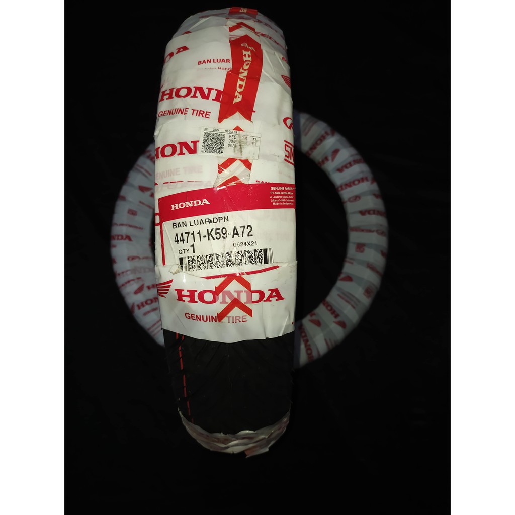 BAN LUAR AHM  90/80-14 (44711-K59-A72) ATAU  HONDA FEDERAL TUBELESS/TUBLES/TL VARIO DEPAN