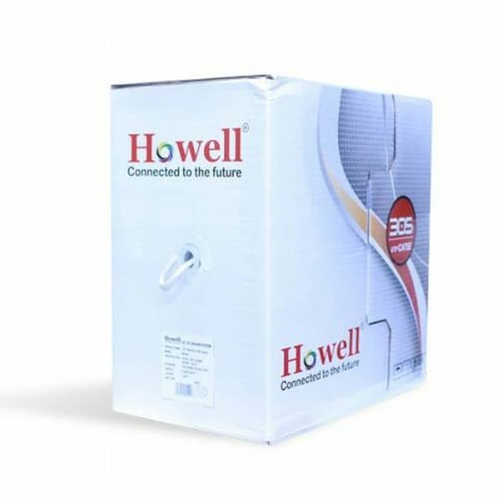 Kabel lan cat 5e polos kabel jaringan internet, dijual per 5 meter merk Howell