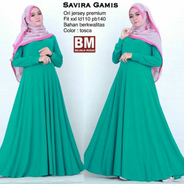 Safira gamis ori jersey premium