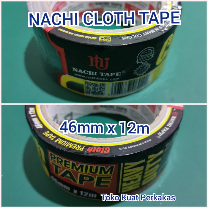 

Kusus Hari Ini Nachi Cloth Tape Lakban Kain Hitam 46Mm X 12Mt Promo