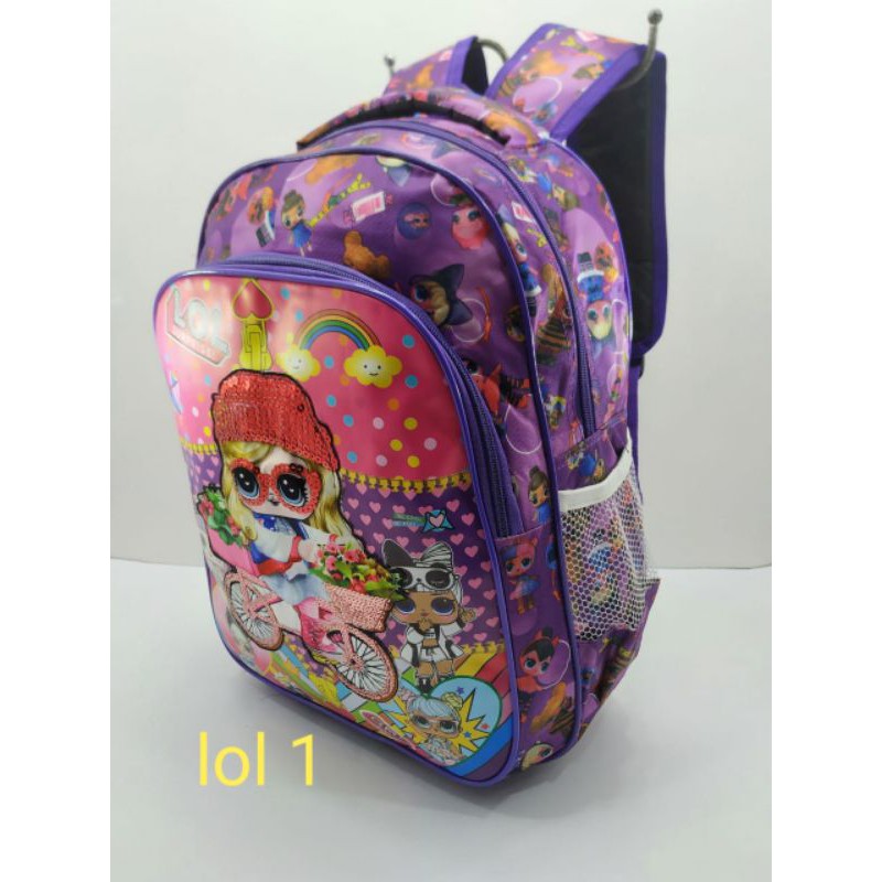 Tas Ransel Sekolah Printing Lampu Lol