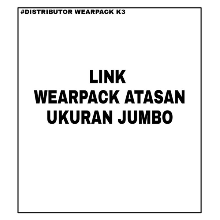 wearpack atasan ukuran jumbo original