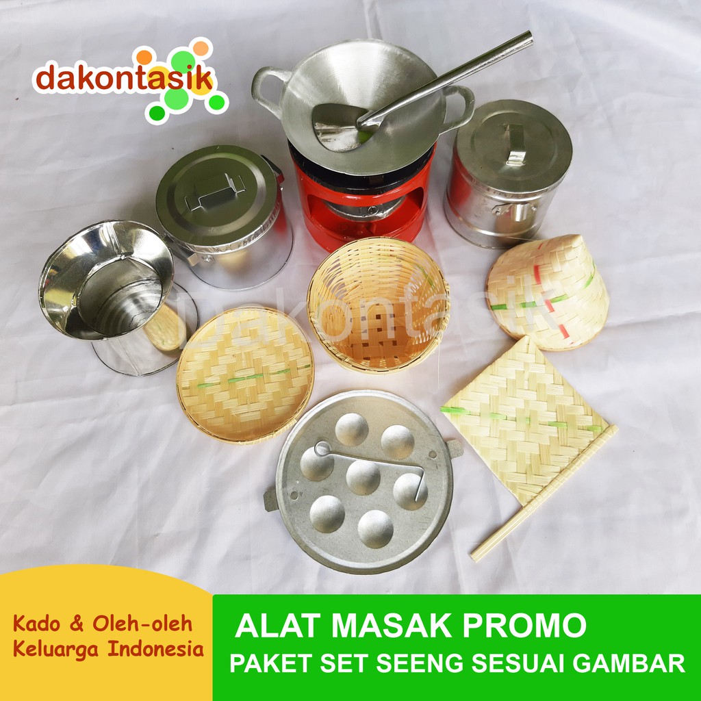 [PROMO] Paket Murah Kompor Mainan Mini Jadul Dari Logam Kaleng Set Memasak Masak Masakan Tradisional