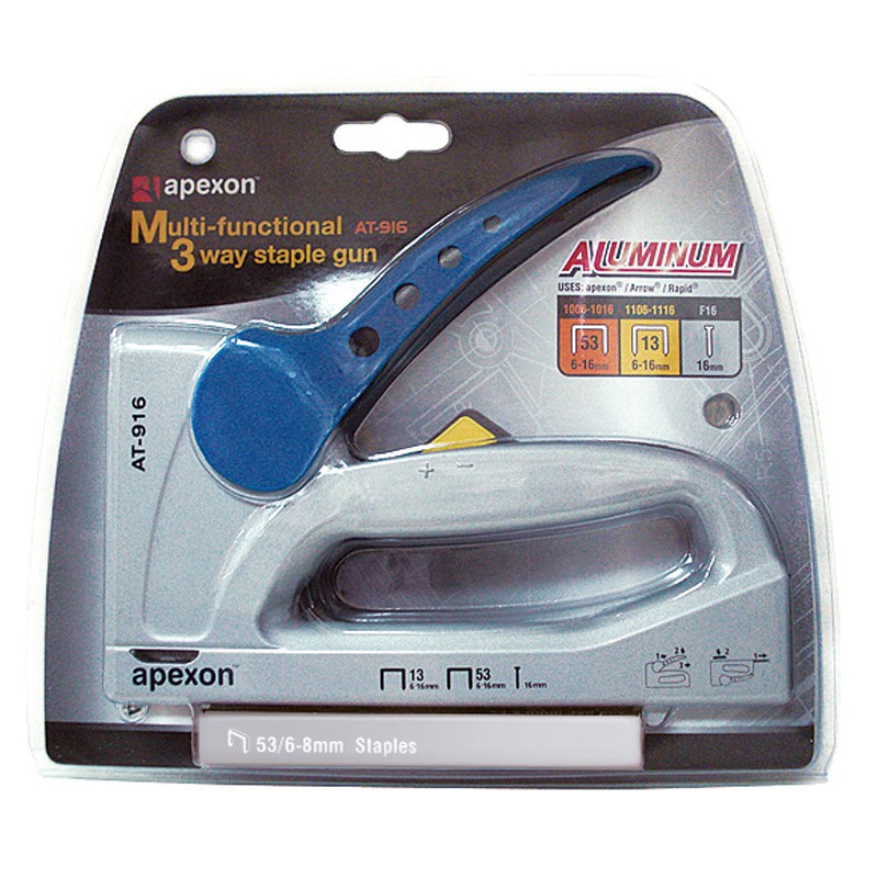 

GUN Staple Die Casting Staple Gun Gagang Staples Apexon AT-916 (3 WaY)
