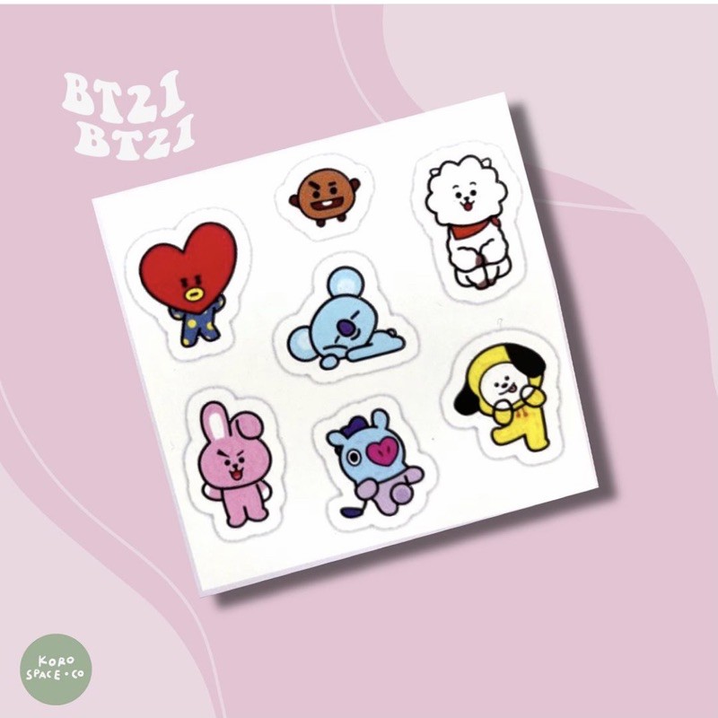 

BT21 stickers set