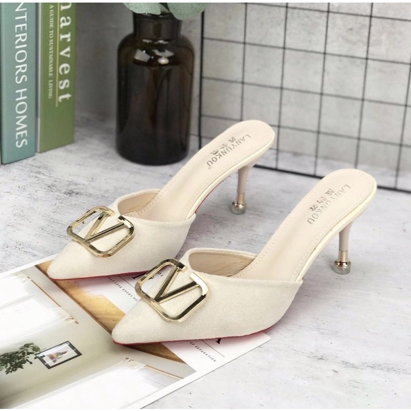 Heels z50 sepatu sendal wanita import realpict