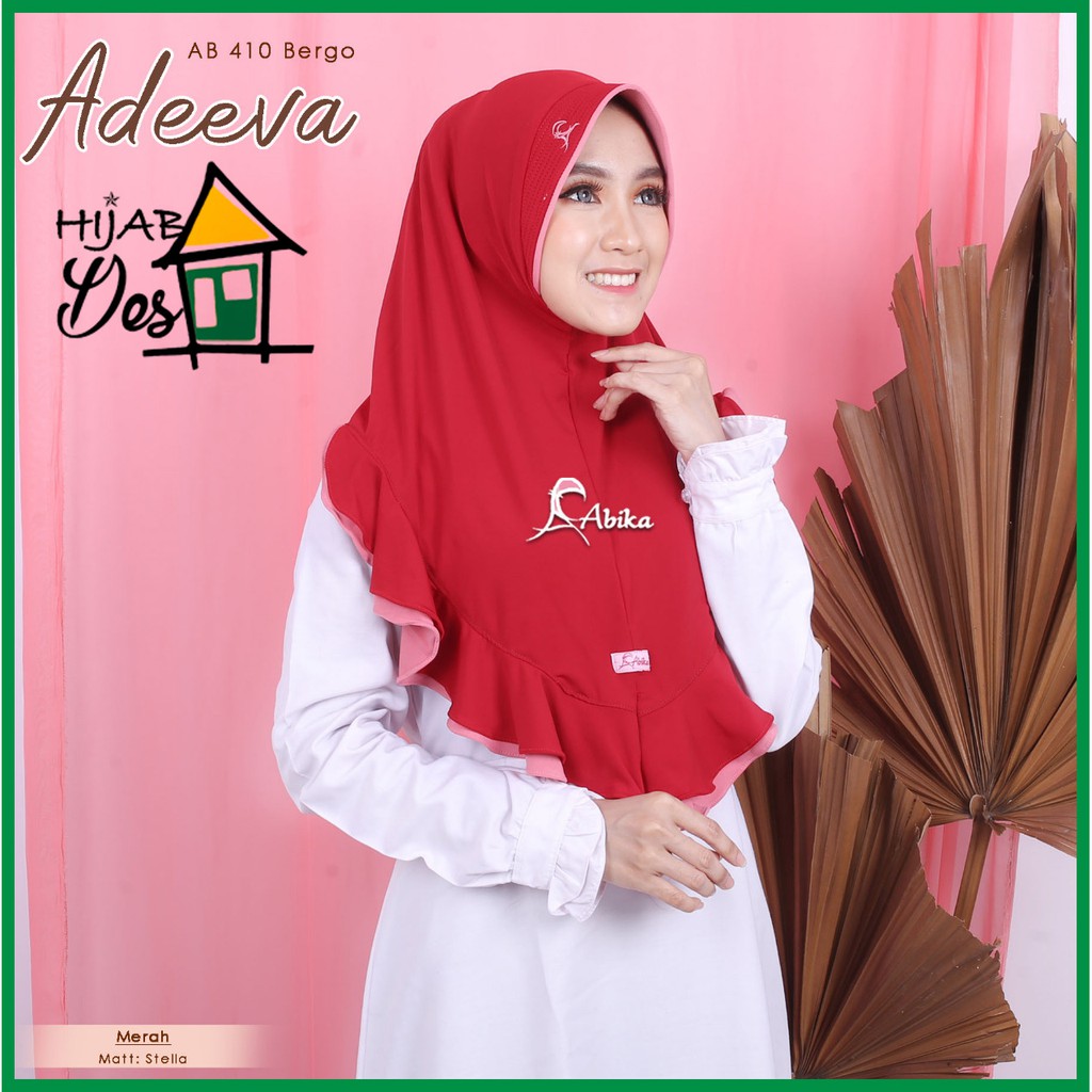 Bergo Adeeva Jilbab Rempel Semi Layer by Abika Hijab