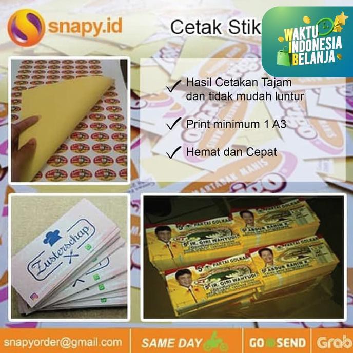 

Cetak sticker/stiker Cromo A3+