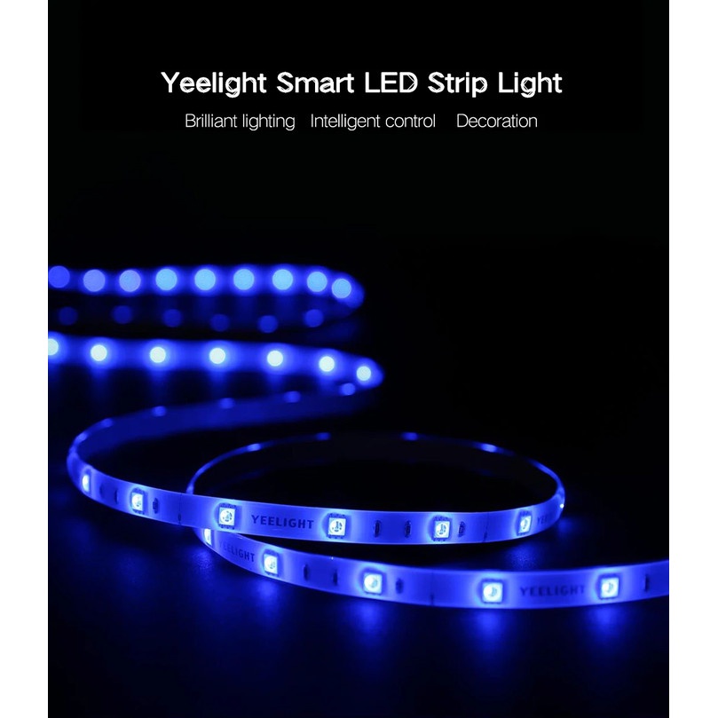 Yeelight Smart Lampu Strip 2 Meter RGB Light Strip Extendable YLDD04YL - Utama 2Meter