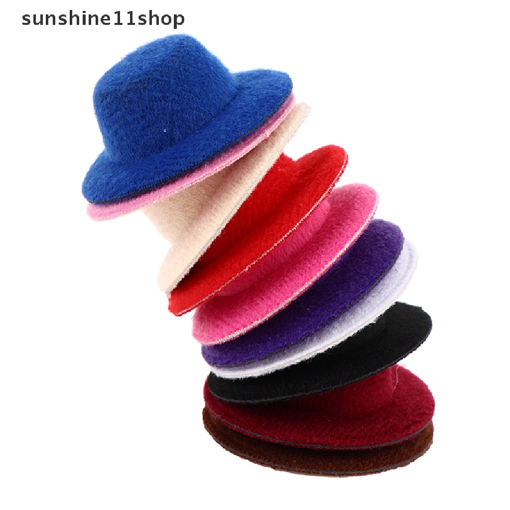 Sho 5Pcs Miniatur Topi Mini Aksesoris Rumah Boneka 1: 12