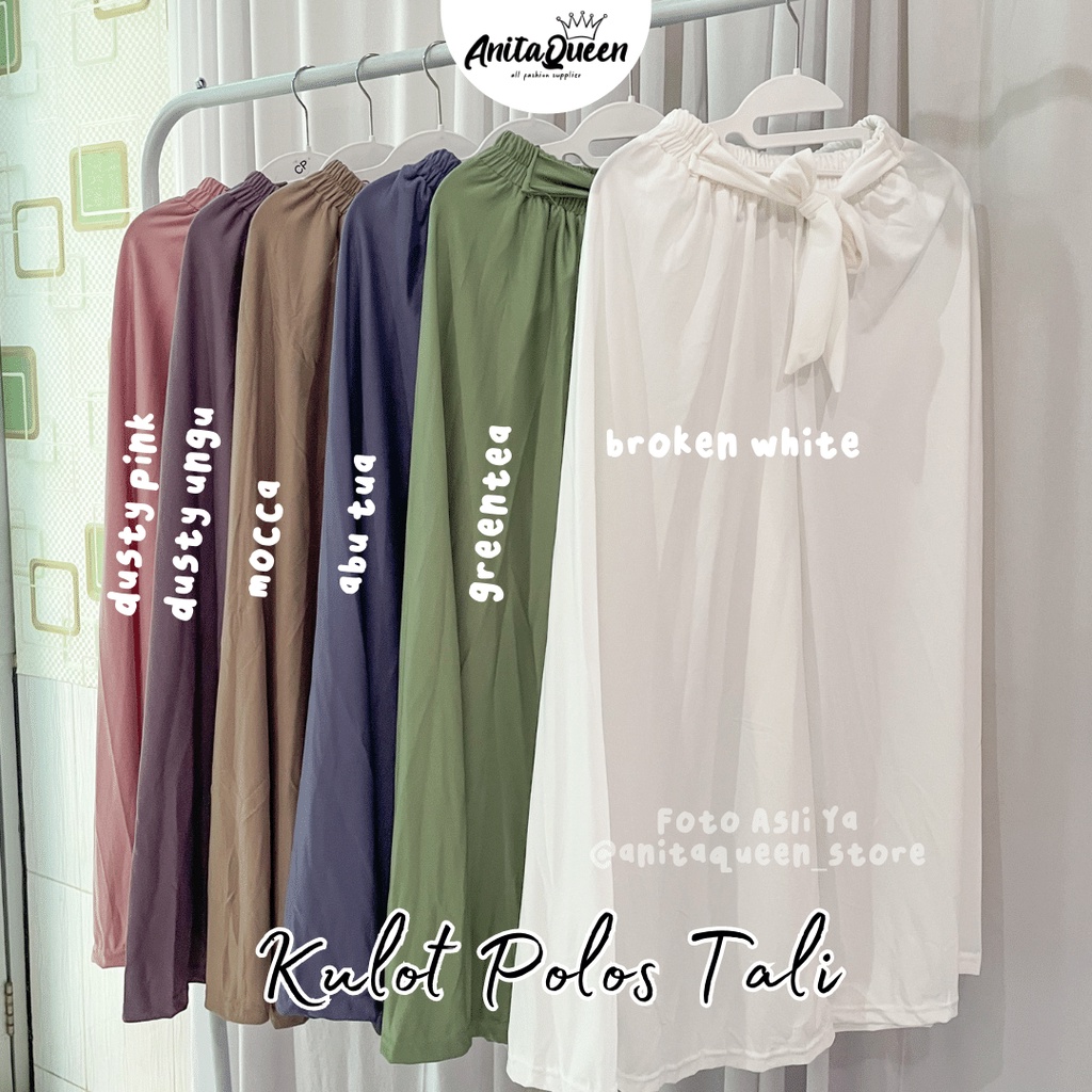 DAILY KULOT/ UMBRELLA KULOT / CELANA PANJANG WANITA / BIGSIZE PANT KULOT POLOS VIRAL-2