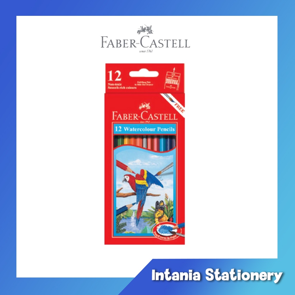 

PENSIL WARNA FABER CASTELL WATERCOLOR 12 WARNA