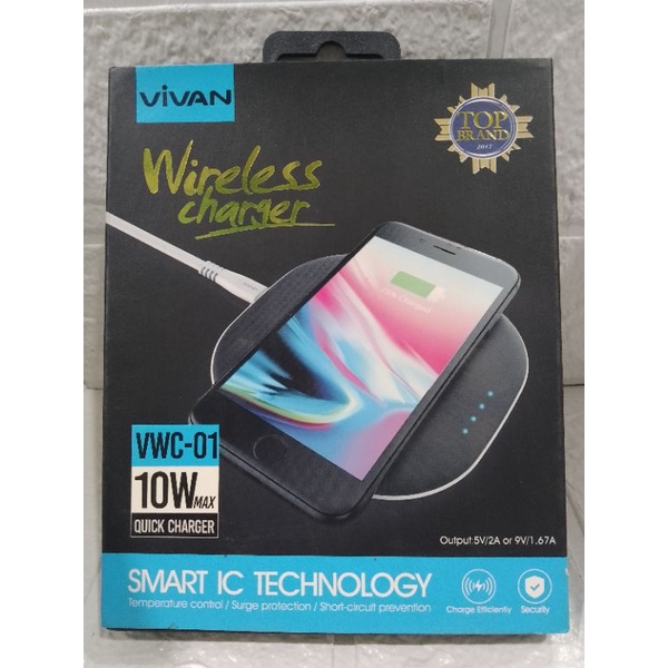 Wireles Charger VIVAN VWC-01,Charger Ori,charger vivan,aksesoris hp.