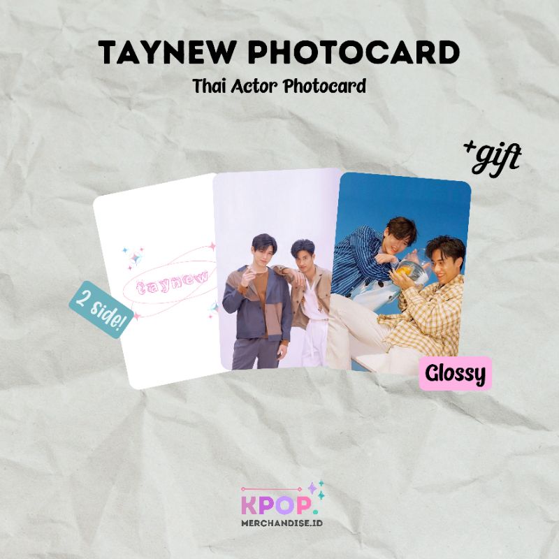 TAYNEW PHOTOCARD THAI ACTOR COUPLE RAIKANTOPENI