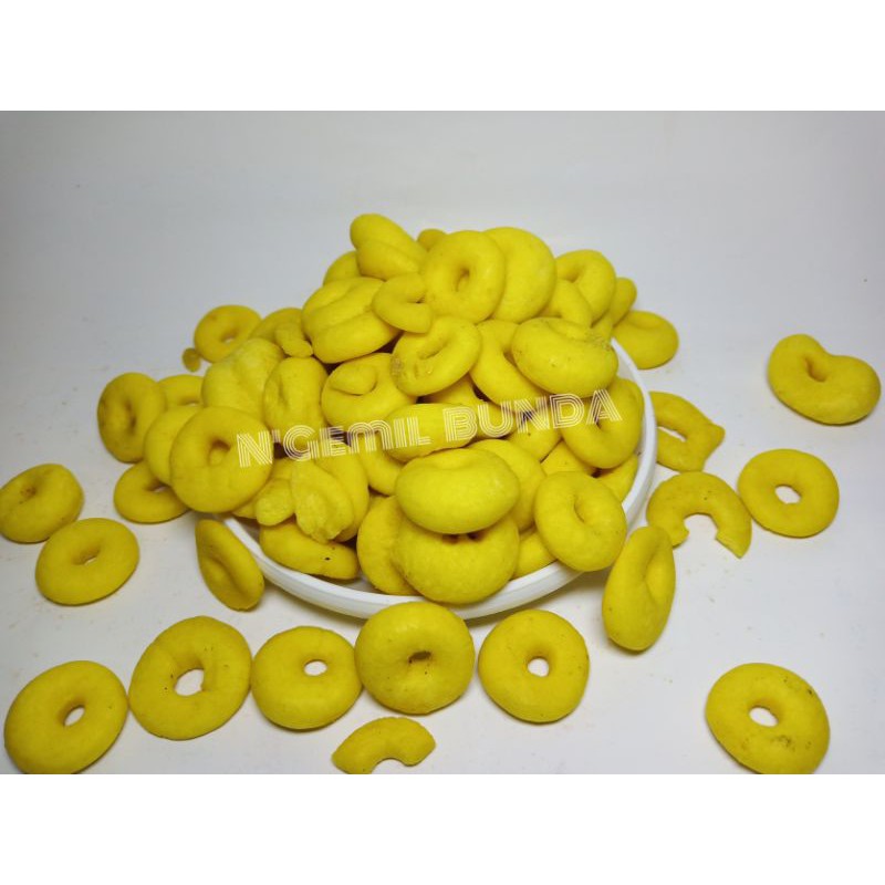 

Cemilan ringan cincin klanting tebal 120gram