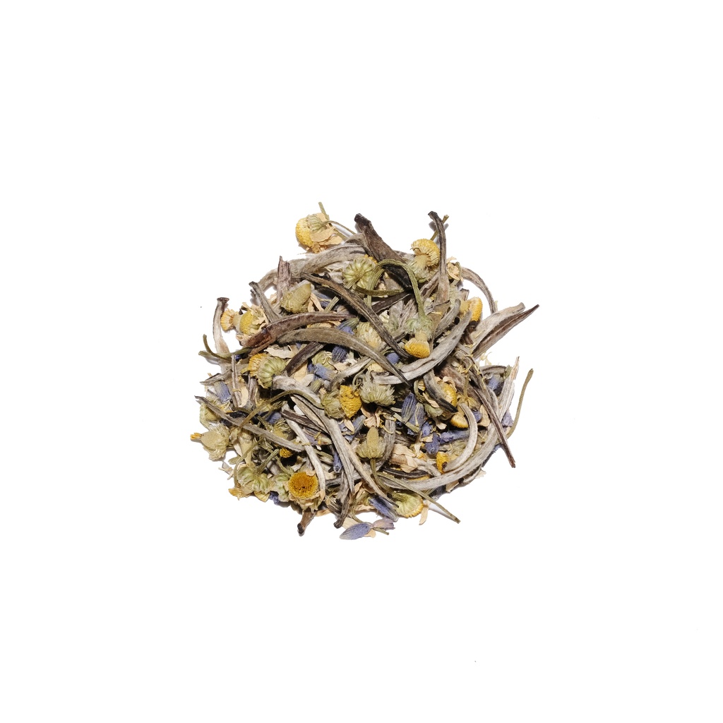 

Good Night Tea Blend - White tea, Chamomile, Lavender | Kombu-chan Tea Blend Series