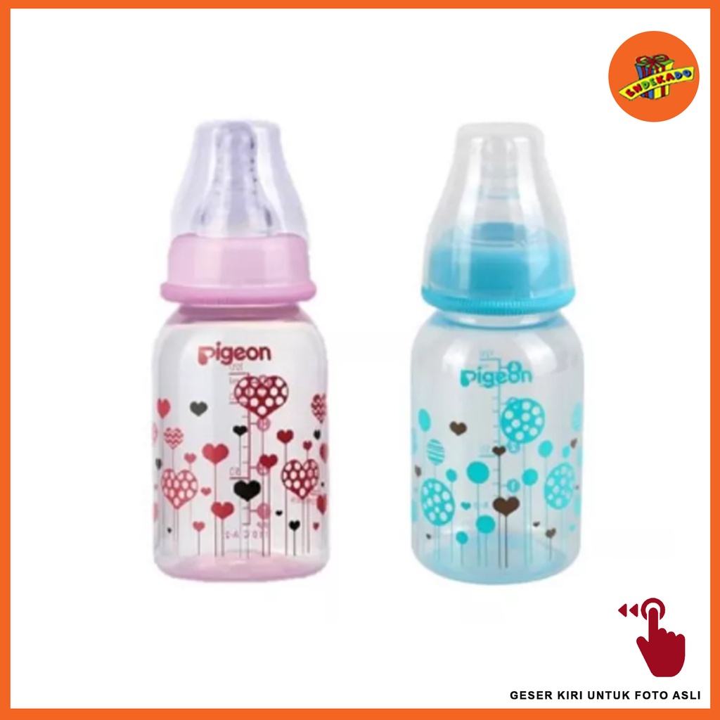 PIGEON FLEXIBLE PP ROUND BASE 120ml - Botol Susu 120ml