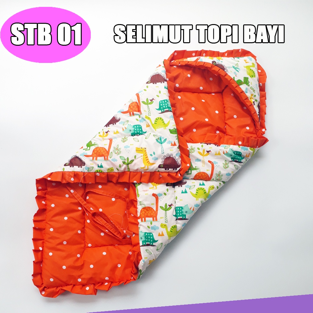 PAS ONLINE - Selimut Topi Bayi FREE TAS MIKA