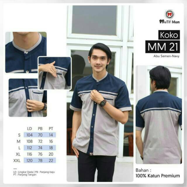 BAJU KOKO KAOS MUTIF MAN MM 21 || Ori Mutif Damoza Upmore