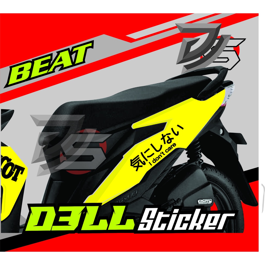 STICKER BEAT I DONT CARE BACOT BEAT STREET STIKER MOTOR BEAT
