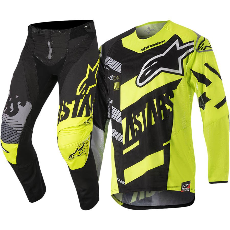 Jersey set trail alpinestar custom trail adventure kuning