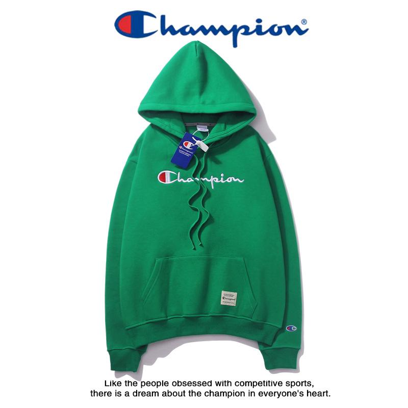 Original Champion  Sweater Kaos  Hoodie Model Longgar Motif 