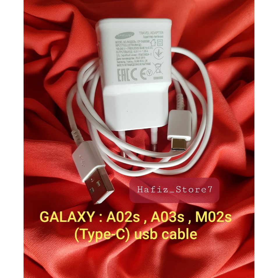 Charger samsung Type-C A02s A03s M02s original 100% bawaan hp
