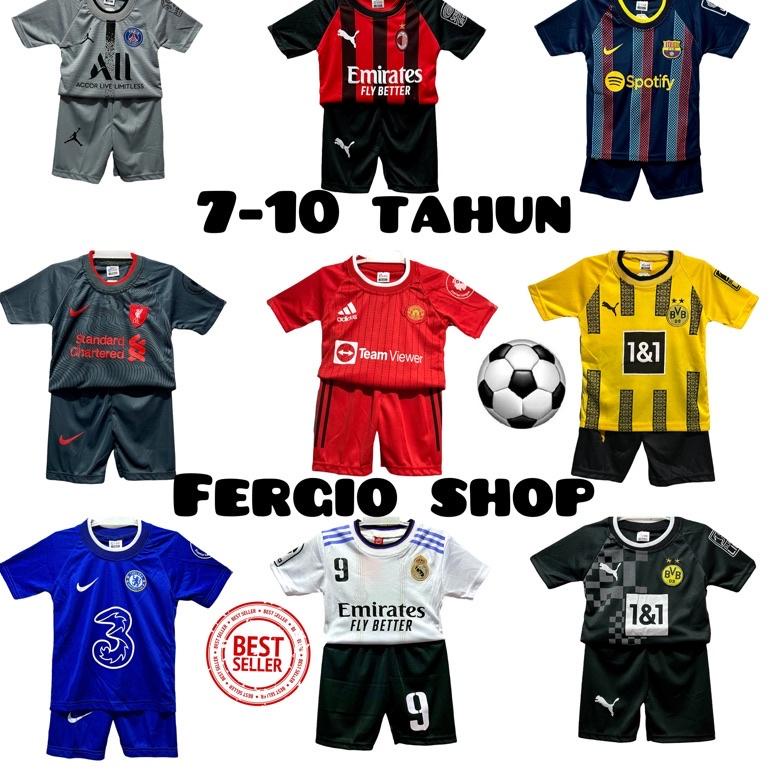 SETELAN BOLA ANAK/  BAJU BOLA ANAK / JERSEY BOLA ANAK/ BAJU FUTSAL ANAK/ BAJU OLAHRAGA ANAK UMUR 7-1