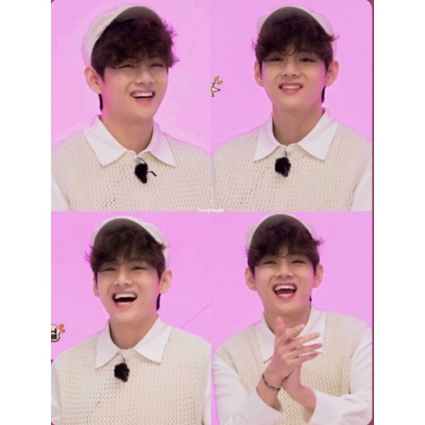 OFFICIAL BTS KIM TAEHYUNG V BAJU KNITTED VEST RUN BTS EP 152