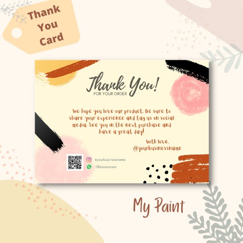 

Thank You Card Custom, Kartu Terimakasih (Cek Deskripsi)