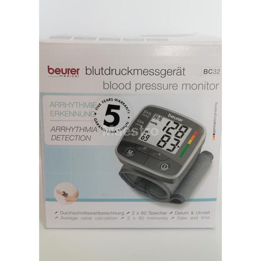 Best Seller BEURER BC32 Tensimeter Digital Alat Ukur Tensi Darah Pergelangan BC 32 Terbaru