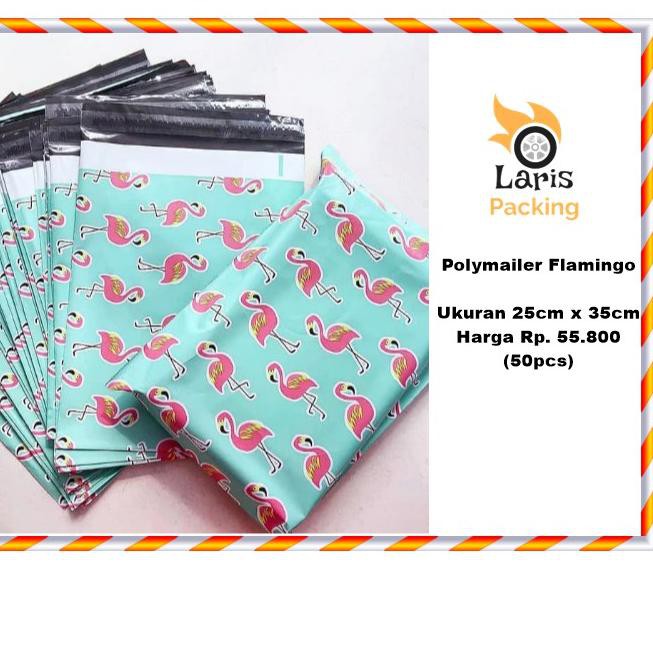 

⁂Paling Baru Amplop Packing | Plastik Packing | Polymailer Flamingo Uk : 25cm x 33cm (50pcs) TE3^^