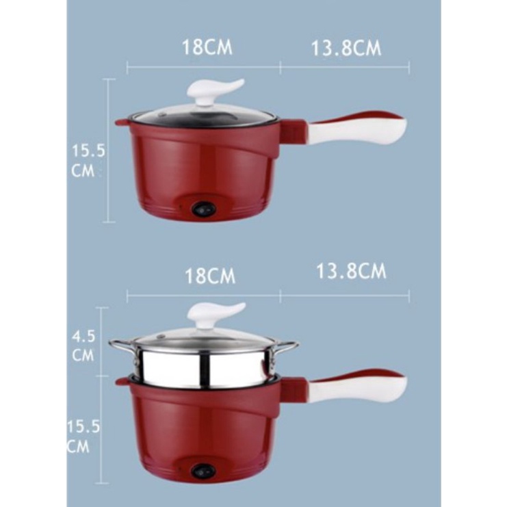 Panci Elektrik Multifungsi Panci Murah Berkualitas Panci listrik anti lengket Electric Fry Pan Listrik Lapis Stainless