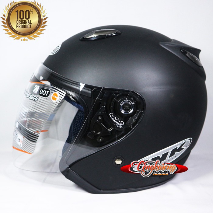 Jual Helm Ink Centro Jet Original Solid Hitam Dof Sni Dot Shopee Indonesia