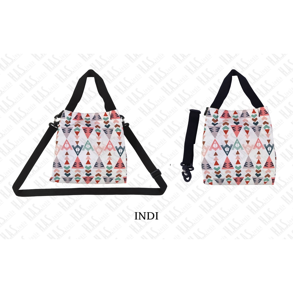 SLINGBAG / SLING BAG KANVAS MOTIF KEKINIAN SLINGBAG TAS SELEMPANG MOTIF INDI